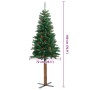 Árbol de Navidad delgado madera auténtica y piñas PVC 180 cm en Decoración Festiva y Estacional | Comprar online en Foru.es