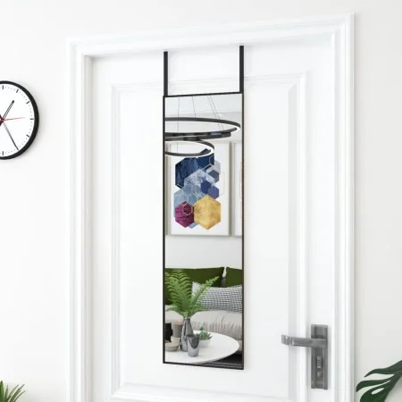 VidaXL Espejo de puerta cristal y aluminio negro 30x100 cm de , Espejos - Ref: Foro24-327405, Precio: 44,26 €, Descuento: %