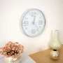 Reloj de pared 30 cm plateado de vidaXL, Relojes de pared - Ref: Foro24-50632, Precio: 29,04 €, Descuento: %