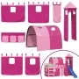 Cortinas para cama alta con túnel y torre rosa de , Accesorios para camas y somieres - Ref: Foro24-835921, Precio: 53,24 €, D...