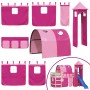 Cortinas para cama alta con túnel y torre rosa de , Accesorios para camas y somieres - Ref: Foro24-835921, Precio: 58,52 €, D...