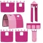 Cortinas para cama alta con túnel y torre rosa de , Accesorios para camas y somieres - Ref: Foro24-835921, Precio: 53,24 €, D...
