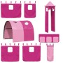 Cortinas para cama alta con túnel y torre rosa de , Accesorios para camas y somieres - Ref: Foro24-835921, Precio: 58,52 €, D...