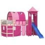 Cortinas para cama alta con túnel y torre rosa de , Accesorios para camas y somieres - Ref: Foro24-835921, Precio: 53,24 €, D...