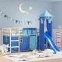 Curtains for high bed with blue polyester tower by , Accessories for beds and slatted bases - Ref: Foro24-835923, Price: 29,0...