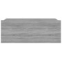 Mesita de noche flotante madera contrachapada gris 40x30x15cm de vidaXL, Mesitas de noche - Ref: Foro24-815284, Precio: 26,52...