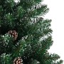 Árbol de Navidad estrecho con madera real y nieve 180 cm verde en Decoración Festiva y Estacional | Comprar online en Foru.es