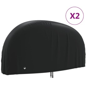 Cubiertas para bicicletas 2 uds tela Oxford 190T 200x70x110 cm de , Fundas para bicicletas - Ref: Foro24-3203407, Precio: 50,...
