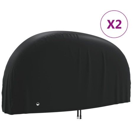 Cubiertas para bicicletas 2 uds tela Oxford 190T 200x70x110 cm de , Fundas para bicicletas - Ref: Foro24-3203407, Precio: 50,...