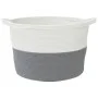 Cesta para ropa sucia algodón gris y blanco Ø60x36 cm de , Cestas para ropa - Ref: Foro24-358473, Precio: 32,74 €, Descuento: %