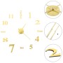 Reloj 3D de pared con diseño moderno 100 cm XXL dorado de vidaXL, Relojes de pared - Ref: Foro24-50638, Precio: 25,89 €, Desc...