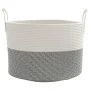 Gray and white cotton storage basket Ø51x33 cm by , Baskets - Ref: Foro24-358490, Price: 33,54 €, Discount: %