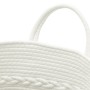 Cesta de almacenaje algodón gris y blanco Ø43x38 cm de , Cestas - Ref: Foro24-358486, Precio: 33,00 €, Descuento: %