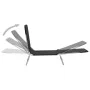 Tumbonas plegables 2 unidades acero y tela negras de vidaXL, Tumbonas - Ref: Foro24-44300, Precio: 92,84 €, Descuento: %
