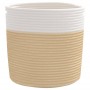 Cestas de almacenaje 2 uds algodón beige y blanco Ø28x28 cm de , Cestas - Ref: Foro24-358459, Precio: 29,37 €, Descuento: %