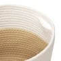 Cestas de almacenaje 2 uds algodón beige y blanco Ø28x28 cm de , Cestas - Ref: Foro24-358459, Precio: 28,85 €, Descuento: %
