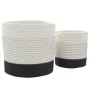 Storage baskets 2 pcs black and white cotton by , Baskets - Ref: Foro24-358478, Price: 29,40 €, Discount: %