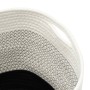 Cestas de almacenaje 2 uds algodón blanco y negro de , Cestas - Ref: Foro24-358478, Precio: 32,02 €, Descuento: %