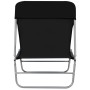 Tumbonas plegables 2 unidades acero y tela negras de vidaXL, Tumbonas - Ref: Foro24-44300, Precio: 82,45 €, Descuento: %