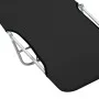 Tumbonas plegables 2 unidades acero y tela negras de vidaXL, Tumbonas - Ref: Foro24-44300, Precio: 92,84 €, Descuento: %