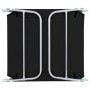 Tumbonas plegables 2 unidades acero y tela negras de vidaXL, Tumbonas - Ref: Foro24-44300, Precio: 82,45 €, Descuento: %