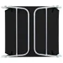 Tumbonas plegables 2 unidades acero y tela negras de vidaXL, Tumbonas - Ref: Foro24-44300, Precio: 92,84 €, Descuento: %