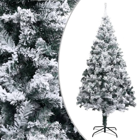 Árbol de Navidad artificial verde con nieve 210 cm en Decoración Festiva y Estacional | Comprar online en Foru.es
