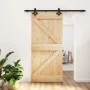 Schiebetür mit Beschlägen aus massivem Kiefernholz, 95 x 210 cm von , Türen - Ref: Foro24-3203138, Preis: 207,07 €, Rabatt: %