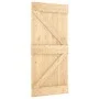 Puerta corredera con herrajes madera maciza de pino 95x210 cm de , Puertas - Ref: Foro24-3203138, Precio: 207,07 €, Descuento: %