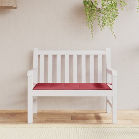 Cojín de banco de jardín tela Oxford rojo tinto 120x50x3 cm de , Cojines para sillas y sofás - Ref: Foro24-314080, Precio: 27...