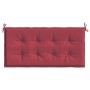 Cojín de banco de jardín tela Oxford rojo tinto 120x50x3 cm de , Cojines para sillas y sofás - Ref: Foro24-314080, Precio: 27...