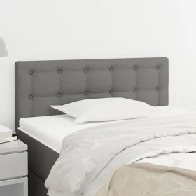 Dark gray fabric headboard 80x5x78/88 cm by , Headboards and footboards - Ref: Foro24-346397, Price: 38,45 €, Discount: %