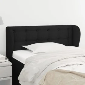 Black fabric headboard 83x23x78/88 cm by , Headboards and footboards - Ref: Foro24-3117554, Price: 45,46 €, Discount: %
