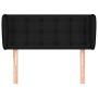 Cabecero de tela negro 83x23x78/88 cm de , Cabeceros y pies de cama - Ref: Foro24-3117554, Precio: 46,66 €, Descuento: %