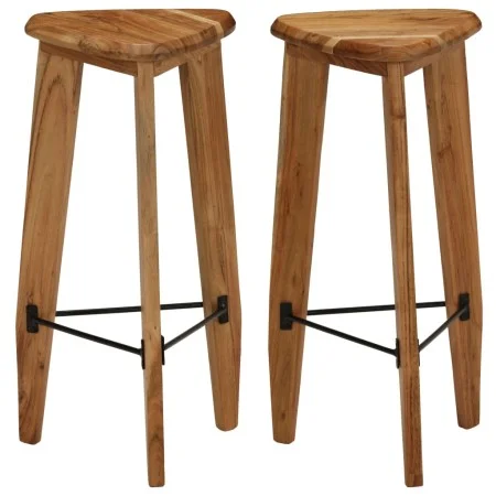 Taburetes de cocina 2 unidades madera maciza de acacia de vidaXL, Taburetes de cocina - Ref: Foro24-246017, Precio: 206,35 €,...