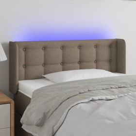 Cabecero con LED de tela gris taupe 83x16x78/88 cm de , Cabeceros y pies de cama - Ref: Foro24-3123648, Precio: 50,72 €, Desc...