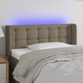 Headboard with LED in taupe gray fabric 83x16x78/88 cm by , Headboards and footboards - Ref: Foro24-3123648, Price: 51,33 €, ...