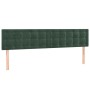 Cama box spring con colchón terciopelo verde oscuro 160x200 cm de , Camas y somieres - Ref: Foro24-3131210, Precio: 514,92 €,...