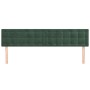 Cabeceros 2 unidades de terciopelo verde oscuro 80x5x78/88 cm de , Cabeceros y pies de cama - Ref: Foro24-346493, Precio: 64,...