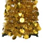 Árbol de Navidad artificial emergente PET dorado 120 cm en Decoración Festiva y Estacional | Comprar online en Foru.es