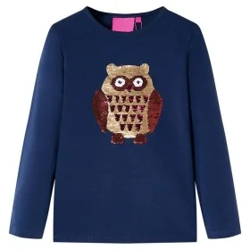 Camiseta infantil de manga larga azul marino 104 de , Camisetas para niños - Ref: Foro24-13800, Precio: 12,05 €, Descuento: %