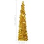 Árbol de Navidad artificial emergente PET dorado 150 cm en Decoración Festiva y Estacional | Comprar online en Foru.es
