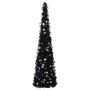 Árbol de Navidad artificial emergente PET negro 150 cm en Decoración Festiva y Estacional | Comprar online en Foru.es