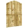 Puerta de valla de madera de pino impregnada 100x150 cm de vidaXL, Puertas de jardín - Ref: Foro24-45329, Precio: 71,04 €, De...