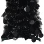 Árbol de Navidad artificial emergente PET negro 150 cm en Decoración Festiva y Estacional | Comprar online en Foru.es