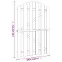 Puerta de valla de madera de pino impregnada 100x150 cm de vidaXL, Puertas de jardín - Ref: Foro24-45329, Precio: 71,04 €, De...