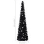 Árbol de Navidad artificial emergente PET negro 150 cm en Decoración Festiva y Estacional | Comprar online en Foru.es