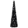 Árbol de Navidad artificial emergente PET negro 180 cm en Decoración Festiva y Estacional | Comprar online en Foru.es