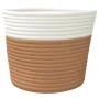 Cestas de almacenaje 2 uds algodón marrón y blanco Ø24x18 cm de , Cestas - Ref: Foro24-358454, Precio: 17,17 €, Descuento: %