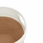 Cestas de almacenaje 2 uds algodón marrón y blanco Ø24x18 cm de , Cestas - Ref: Foro24-358454, Precio: 18,27 €, Descuento: %